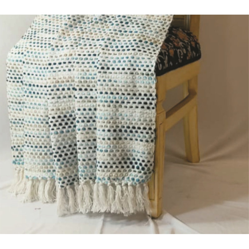 Chenille Throw Blanket, Blue