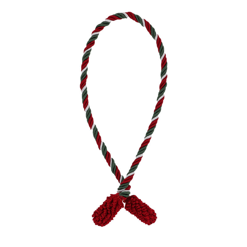 Cravate décorative, 1,67 pi, Rouge / Vert