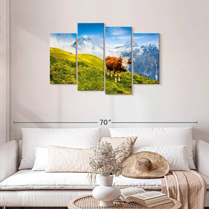 Vache Brampt des Alpes bernoises, H 27 po x l 43 po