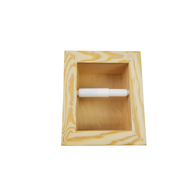 Porte-papier hygiénique encastré Tracy, Naturel