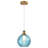 Joulane 1 - Light 8" Wide Modern Rustic Globe Single Pendant Lights With Light Blue Glass Shade, Farmhouse kitchen lighting fixture with E26 Socket for Dining Living Room, Bedroom Foyer-212061471