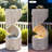 30" S-shaped Outdoor Water Fountain With Led Lights & Pump For Patio, Yard, Balcony Or Home Decor-1646790741