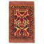 Tapis tadjik brun clair 2 pi 11 po x 4 pi 8 po