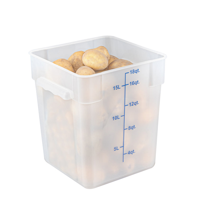  Boîte de rangement pour aliments contenant 10 bacs de rangement en plastique pour cuisine 18 pte avec marqueurs de volume