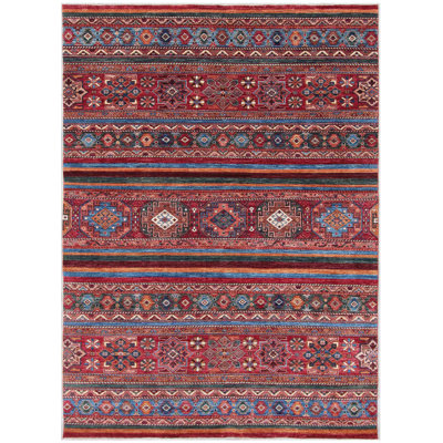 Alfredas Rectangle 205 cm x 297 cm Oriental Hand Woven Area Rug