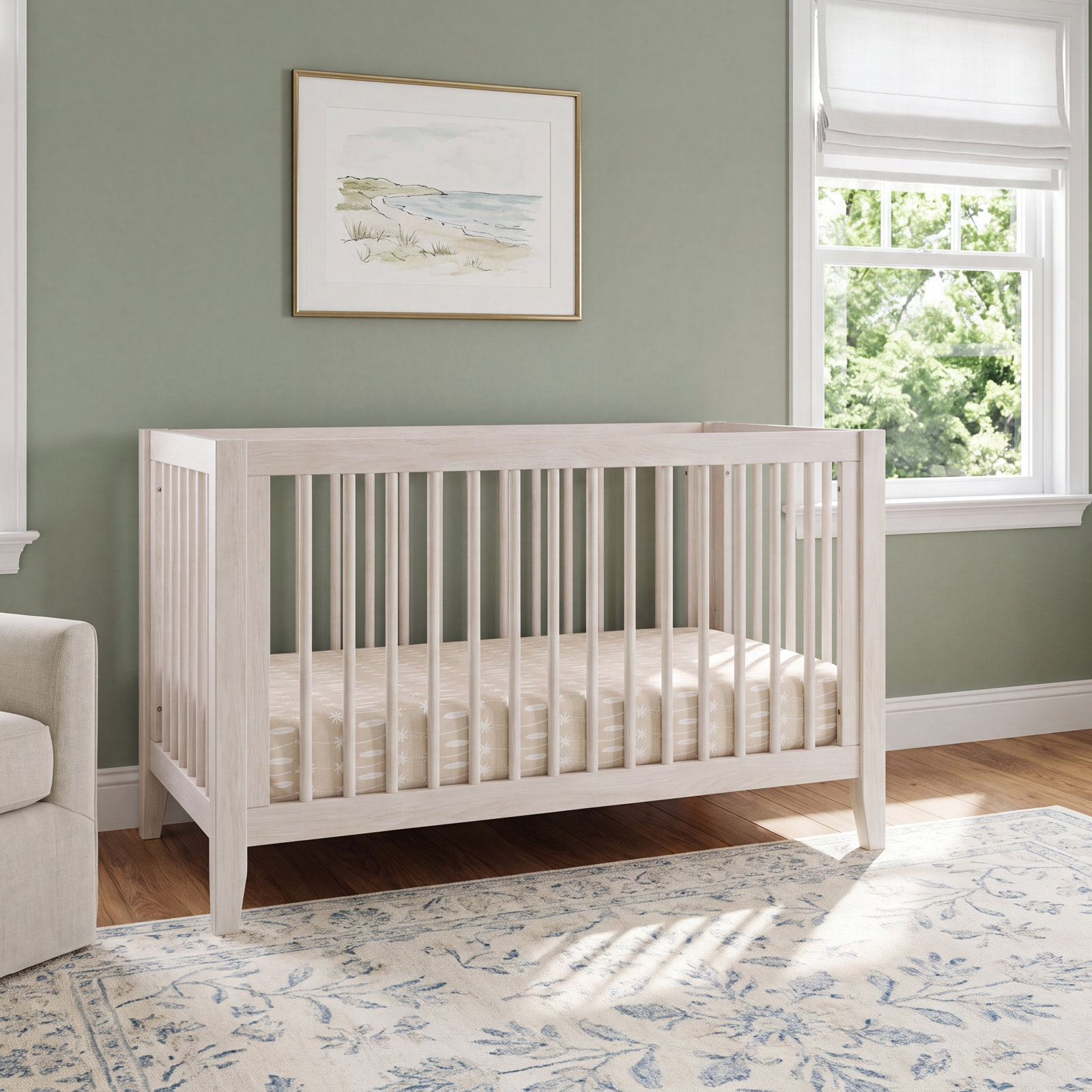 Beach Bum Muslin Crib Sheet