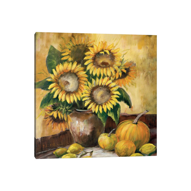 Sunflower Bouquet LV by Katharina Schöttler - Wrapped Canvas Painting, 30.48 cm H x 30.48 cm W