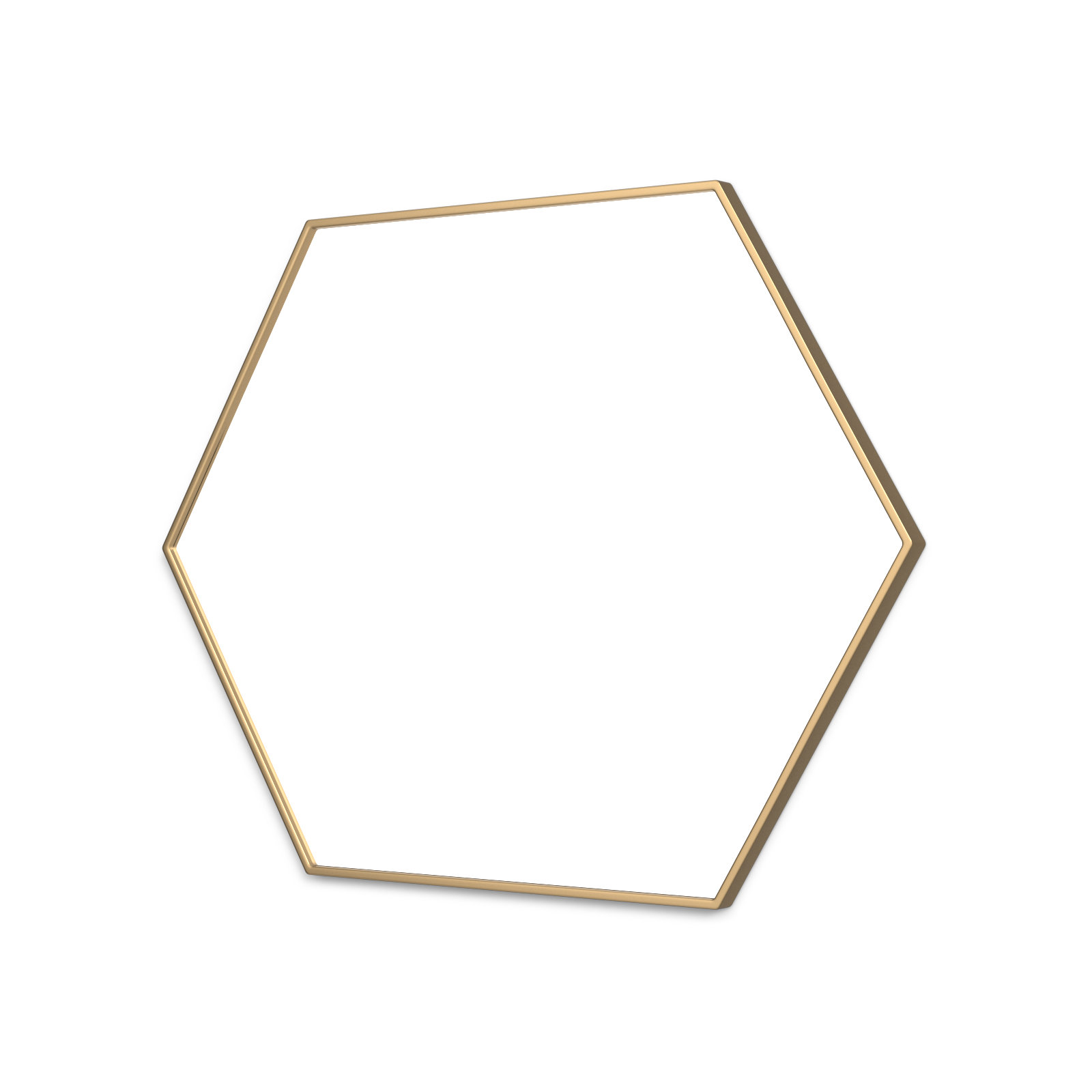 Sabine Accent Mirror, Brass, 40" H x 30" W