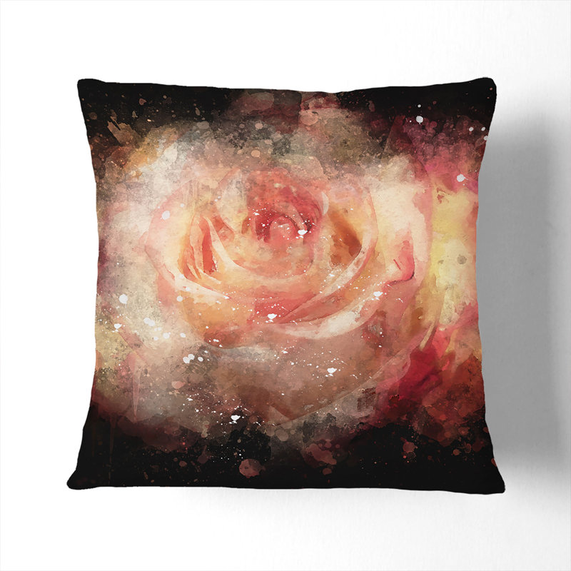 Square Throw Cushion, Black, 40cm H x 40cm W x 15cm D