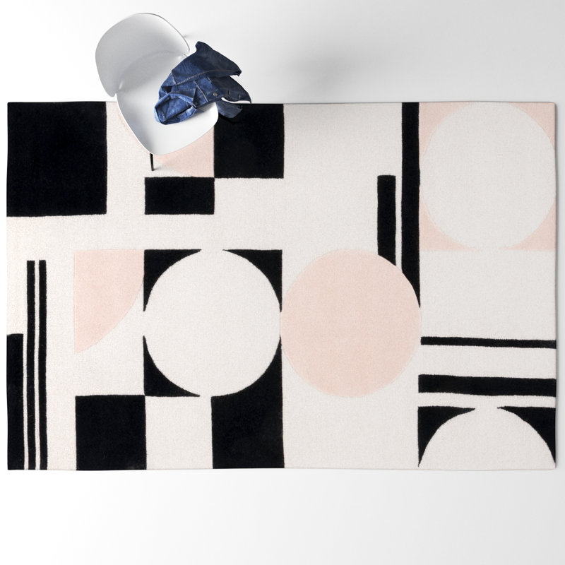 Felipe Wool Geometric Indoor Rug, Rectangle 9' x 12'
