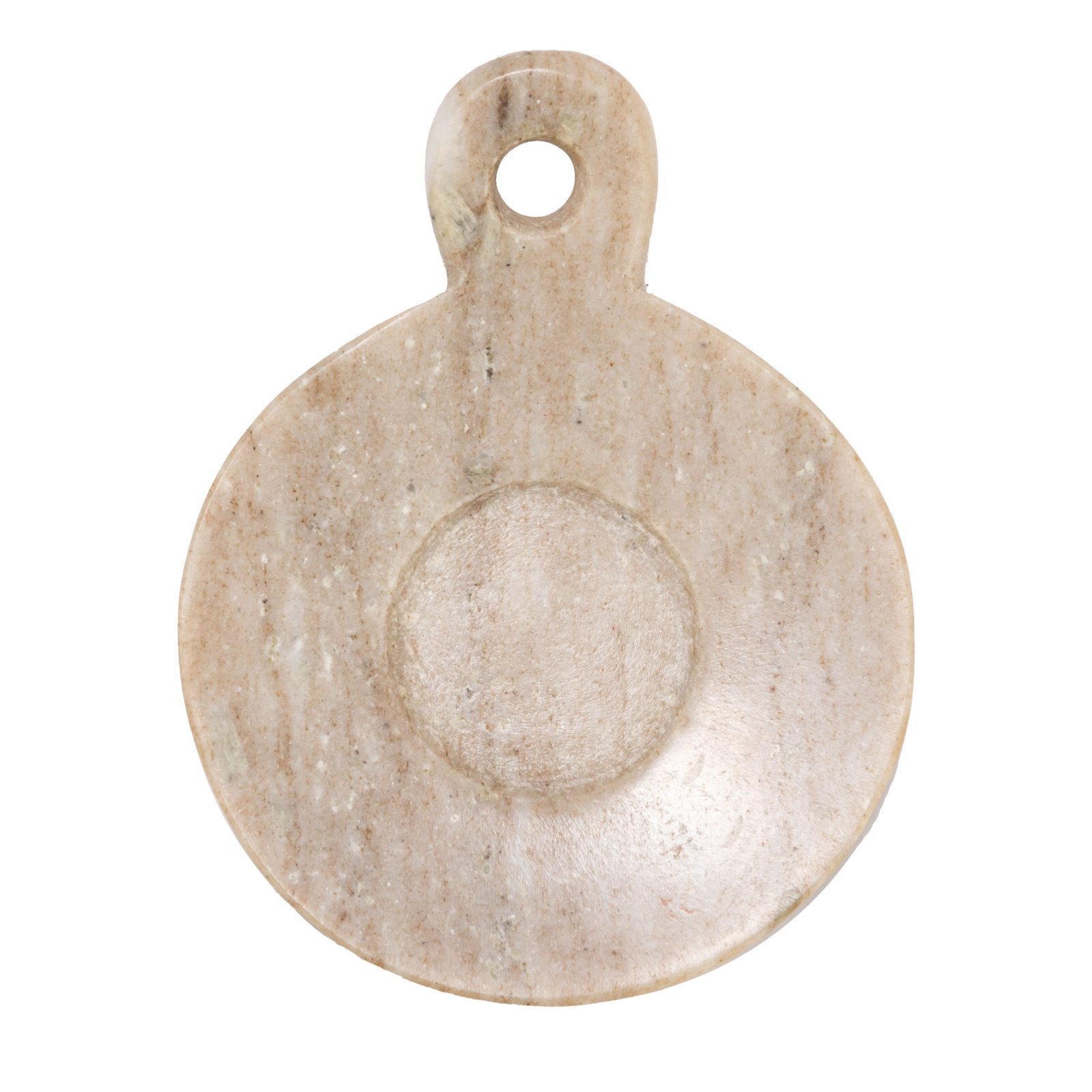 Martinson Marble Decorative Plate 1, 1" H x 4" W x 5" D, Beige