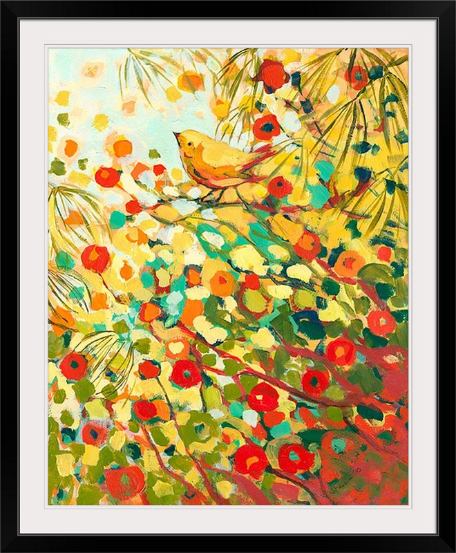 «Nolani Early to Rise» - reproduction, H 23 po x l 20 po x P 1 po, Cadre noir