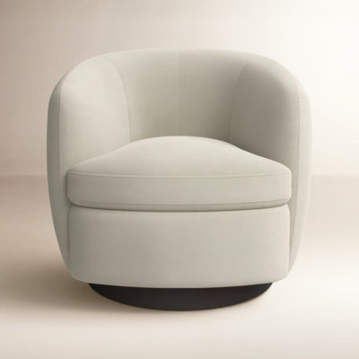 Marcy Upholstered Swivel Barrel Chair