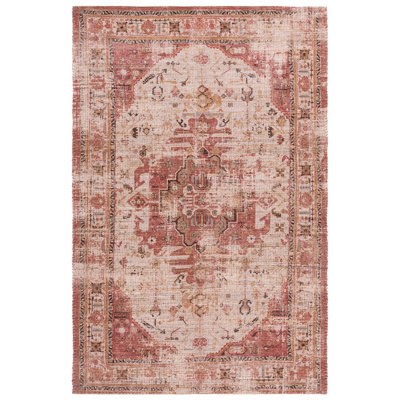 Saffron Hand Woven Jute/Sisal; Chenille; Cotton Vintage Look Indoor Rug