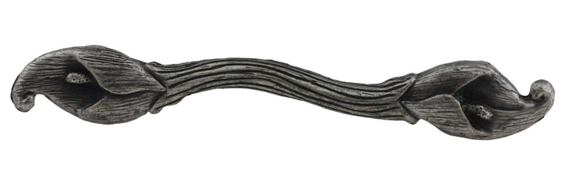 3-3/4" Calla Lily Pull Solid Antique Pewter