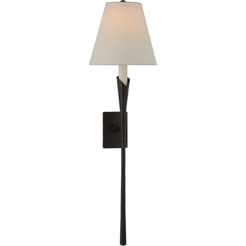 Chapman and Myers Aiden Large Tail Sconce, Aged Iron