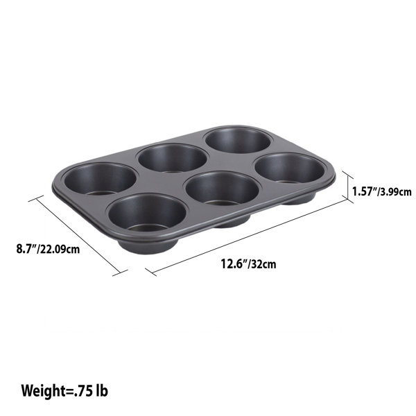 Le Creuset 12-Cup Mini Muffin Tray, Grey