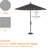 High Density Patio Outdoor Waterproof Umbrella Cover, Windproof UV-Resistant Market Parasol Cover