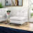 Allyce Faux Leather Seat Reception Chair with Metal Frame-29470928