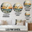 Horloge murale moderne Modern Coastal Mystic Sunrise I-330409190