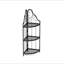 Étagère d'angle à 3 niveaux, étagère autoportante pour bibliothèque, petite étagère pour plante, salon, bureau à domicile, cuisine, petit espace