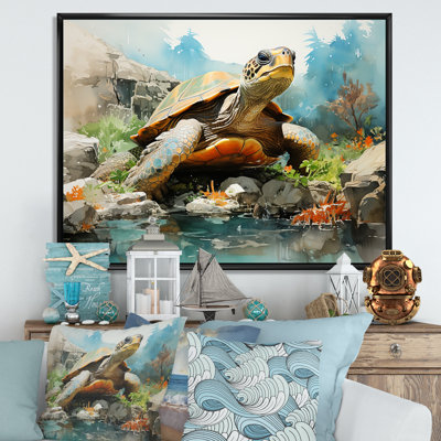 Vie marine contemporaine sur toile