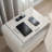 23.6"W Nightstand with Charging Station, 2 Drawers and Open Shelf, White-802952465-802952478