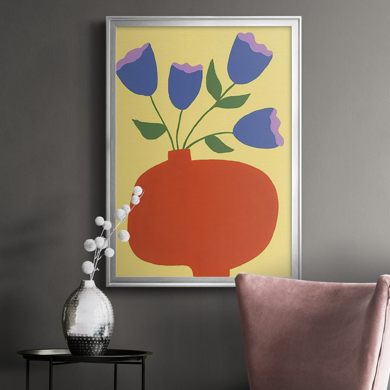 «Modern Blooms III», reproduction encadrée de qualité supérieure - Prêt à accrocher - 2848083, H 36,5 po x l 26,5 po x P 1 po