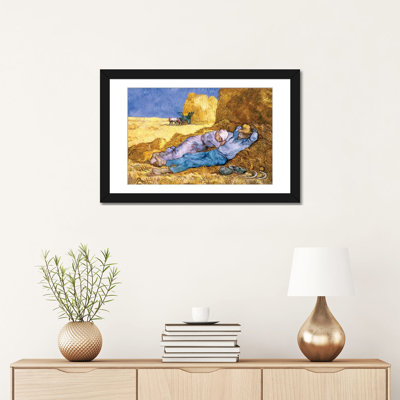 «Noon or the Siesta, After Millet, 1890» par Vincent van Gogh, reproduction sur toile
