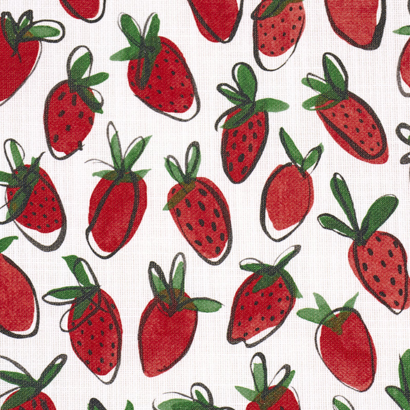 Schumacher X Studio Bon Shortcake Indoor/Outdoor Fabric, Red