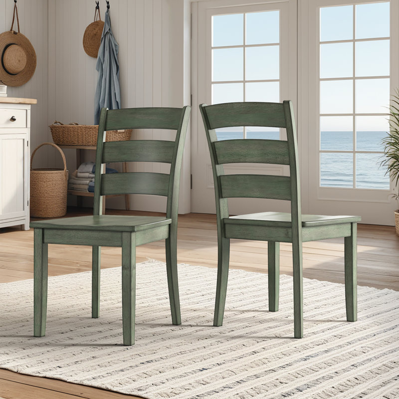 Alexa-Mae 17.15'' H Solid Wood Side Chair, Antique Sage