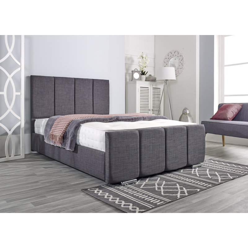 Aulley Upholstered Bed Frame, King - W 157.4 x L 218.4cm
