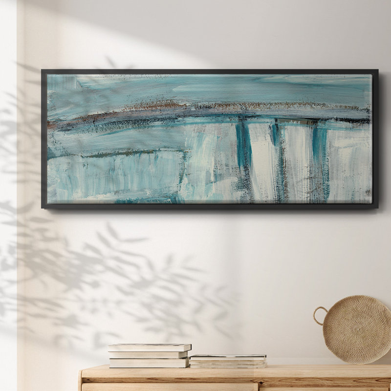 Acqua I- Framed Canvas