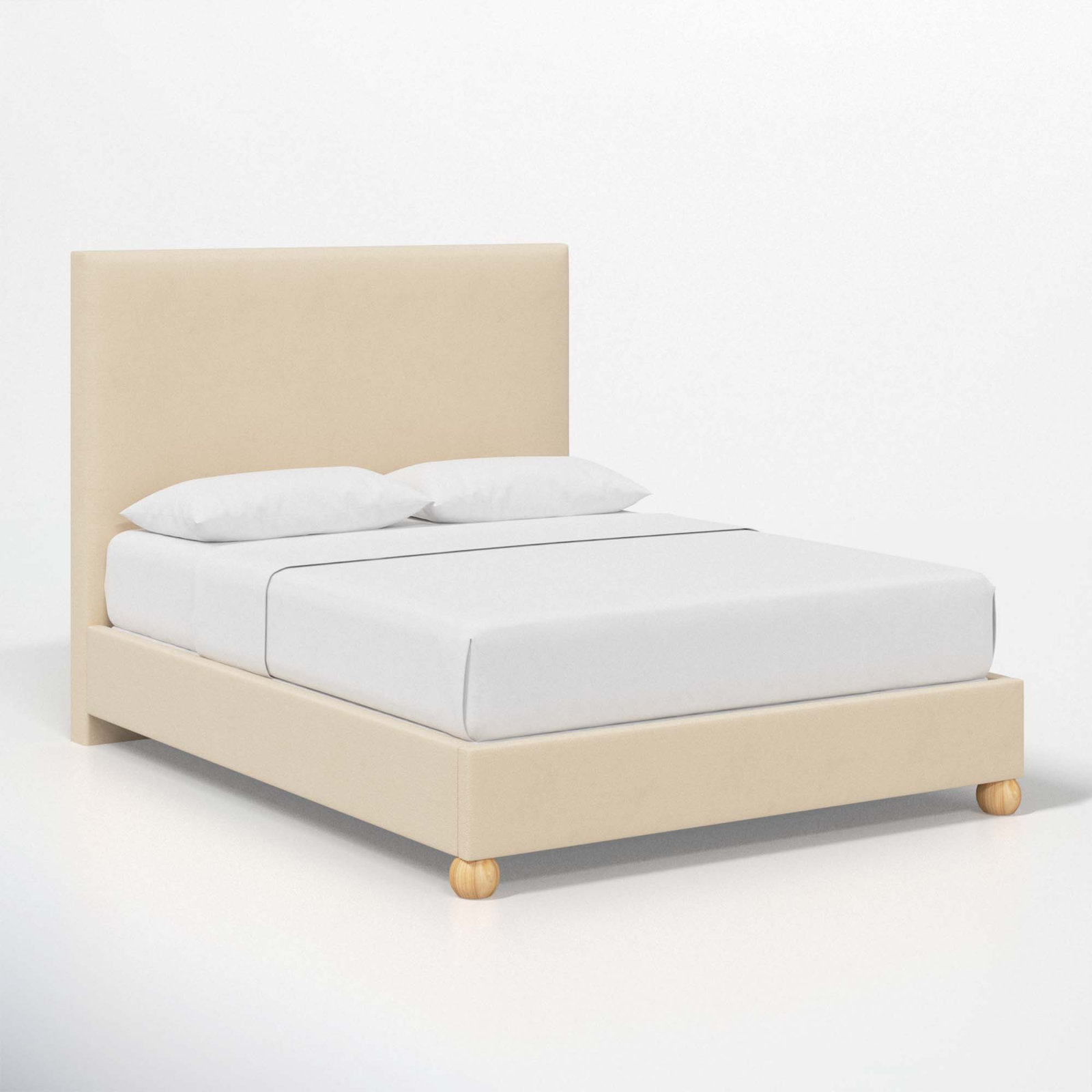 Benita Upholstered Bed, Twin, Classic Pearl Performance Velvet