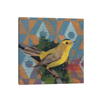 Wilsons Warbler by Kathrine Lovell - Wrapped Canvas Painting