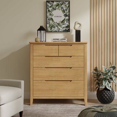 Baggett 85cm W 5 - Drawer Chest of Drawers