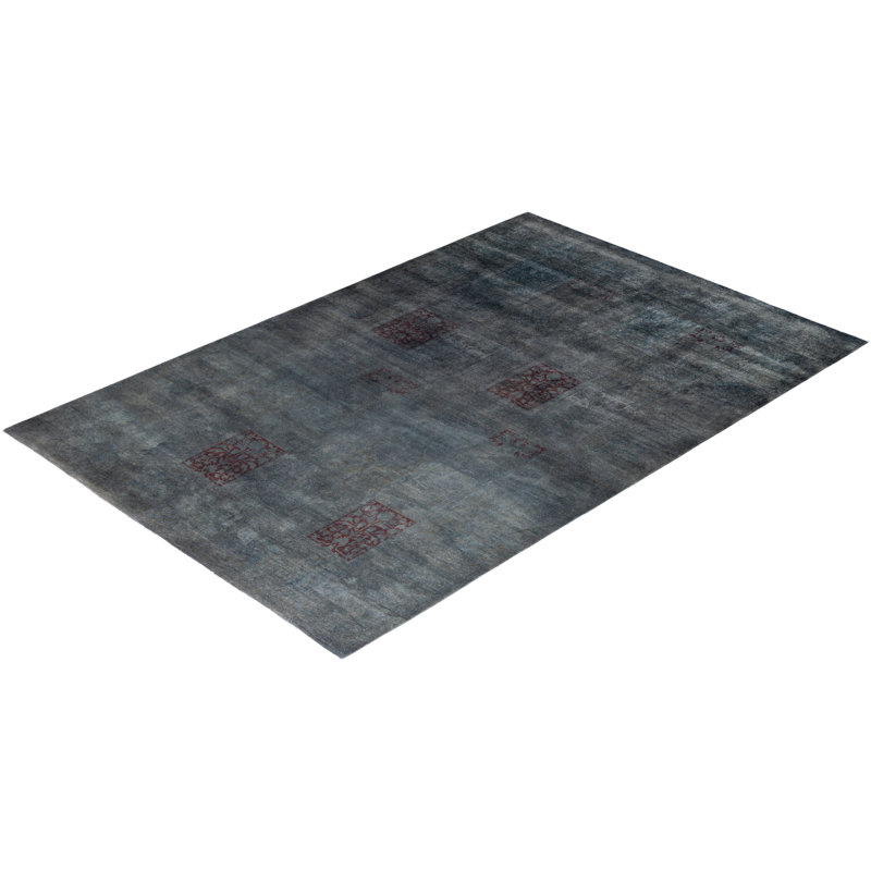Overyed One-of-a-Kind Rectangle 6'2" X 9'2" Hand Knotted Area Rug