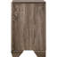 Table de chevet 2 tiroirs en taupe délavé, de forme classique, avec structure, double tiroir pour la commodité de la chambre à coucher, 23,5 po de largeur et 27 hauteurs de style rectangulaire, assemblage, utilisation idéale, 16,5 po x 27 po