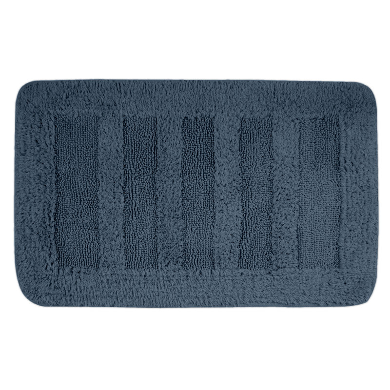 Glean Non-Slip Bath Rug, Blue