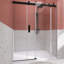 Porte de douche coulissante sans cadre avec verre trempé l 72 po x H 76 po-98173220
