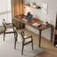 Bureau rectangulaire en bois massif noyer-130832887