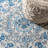 Lathan Bohemian FLAIR Boho Vintage Medallion Blue/Cream Rug-919640438