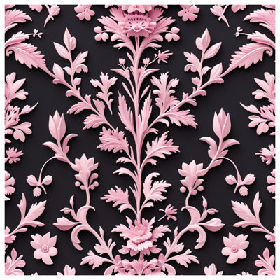 Édredon rose à motif floral