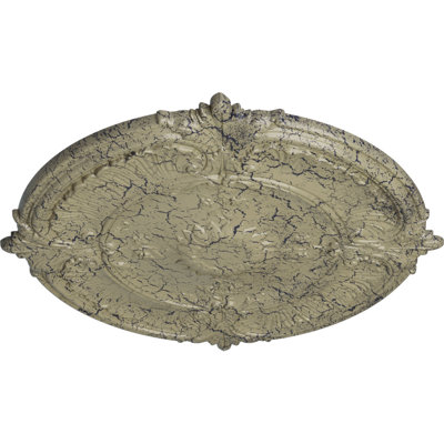 Plafonnier à feuilles d'acanthe Endurathane Attica, DO 30 1/8 po x P 1 1/2 po (convient aux auvents jusqu'à 3 1/4 po)