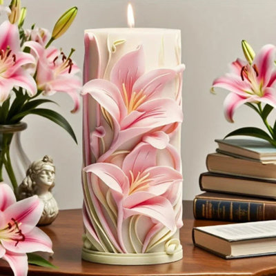 House Of Avana White Silicone Tulip Candle Mould