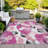 Machine Washable Indoor/Outdoor Colman ACN2132 Floral Rug-759407778