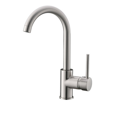 Kitchen Faucet Single Handle Stainless Steel,Commercial Single Hole Kitchen Sink Faucet,Modern One Hole Bar Sink Faucet