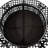 Kayden 40" Round Wood-Burning Black Finish Steel Fire Pit Table with Screen
