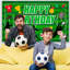 Soccer Backdrop for Birthday Party, 71x43'' Soccer Birthday Backdrop