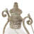 Cole And Grey Metal Decorative Scroll Indoor Outdoor Candle Lantern With Arched Handle